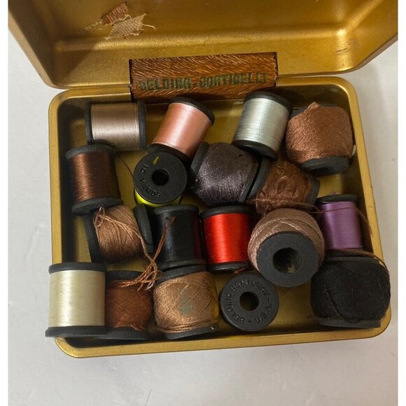 Vtg Lot Darning Thread Belding Hemingway Coats And More Spools Skein Case - Picture 3 of 7